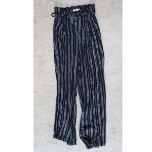 Francescas Navy and White Striped Palazzo Pants